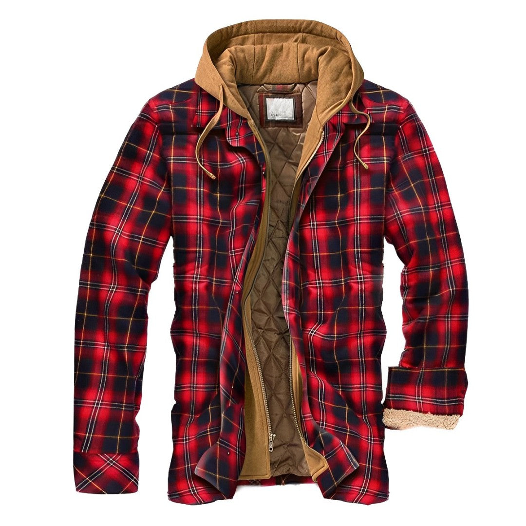 Mens Fleece Jacket Insulated Hooded