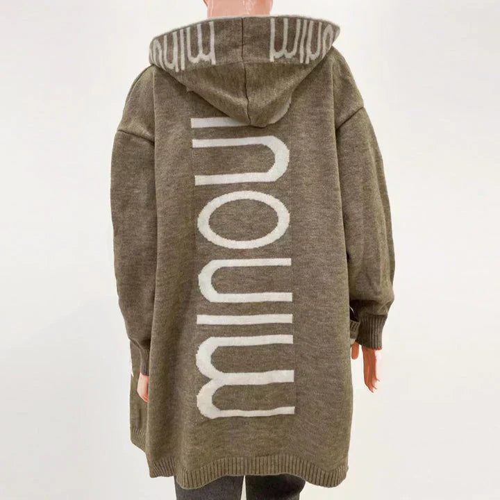 Womens Cozy Cardigan Knit Comfortable Relaxed Fit