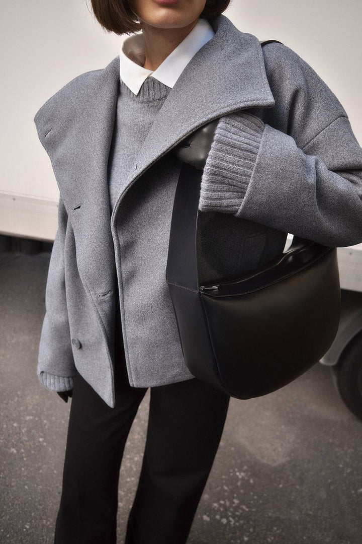 Womens Double-Breasted Jacket Chic Tailored Fit