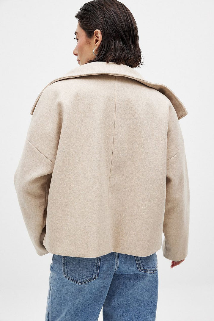 Womens Double-Breasted Jacket Chic Tailored Fit