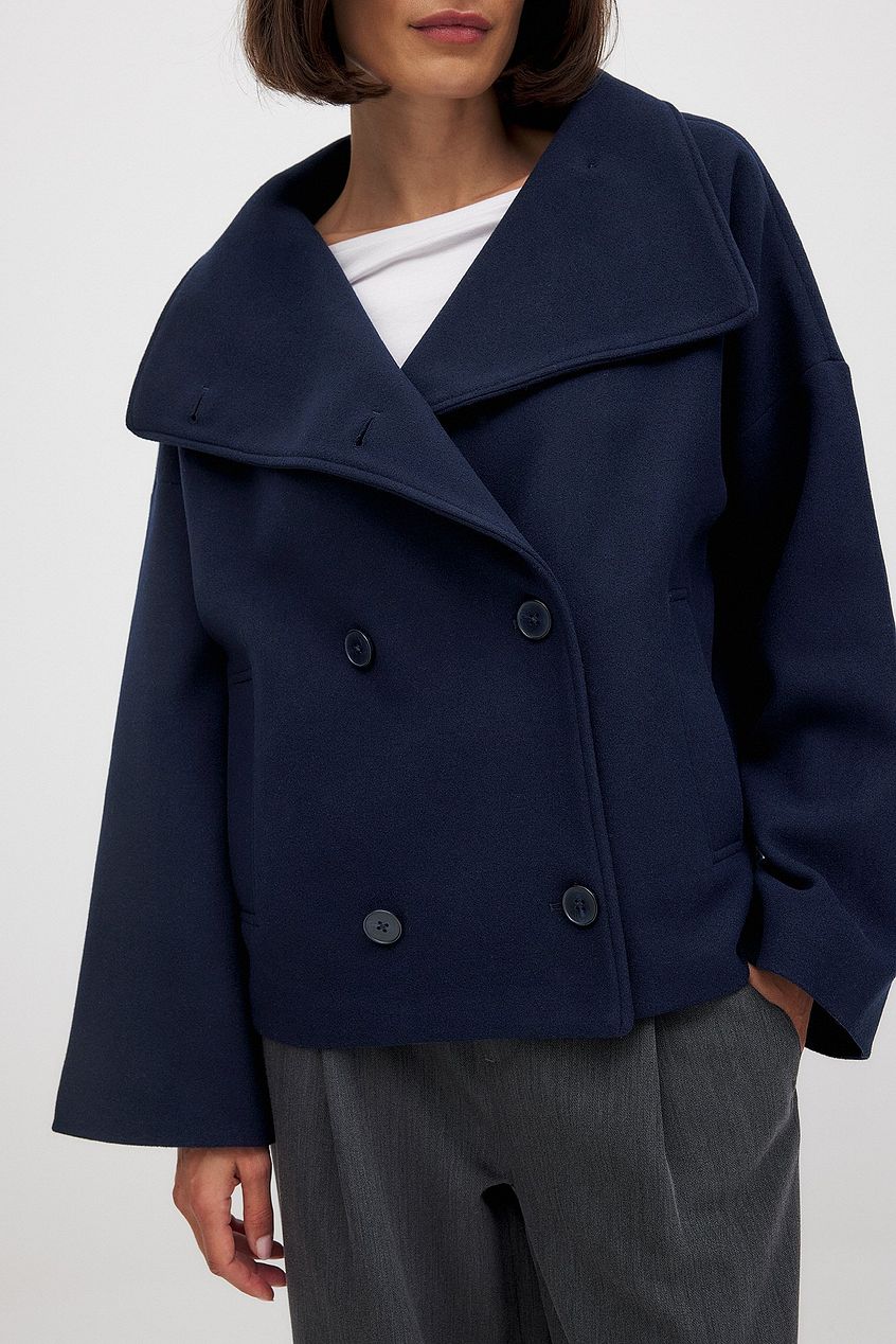 Womens Double-Breasted Jacket Chic Tailored Fit