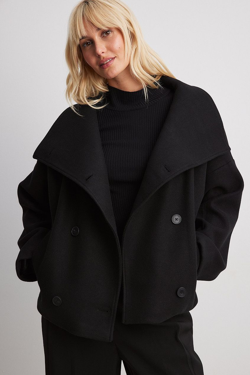 Womens Double-Breasted Jacket Chic Tailored Fit