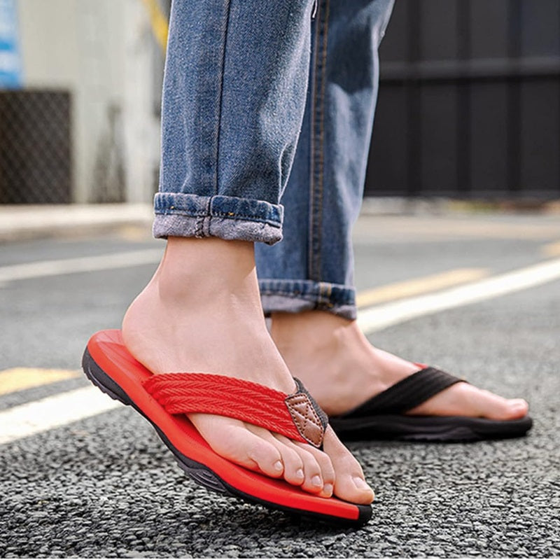 Unisex Orthopedic Flip Flops with Arch Support and Anti-Sweat Feature
