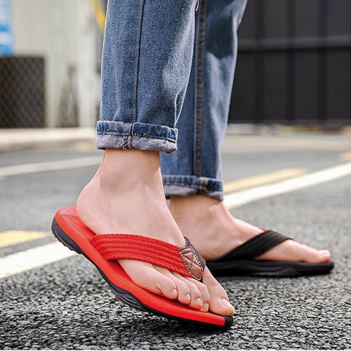 Unisex Orthopedic Flip Flops with Arch Support and Anti-Sweat Feature