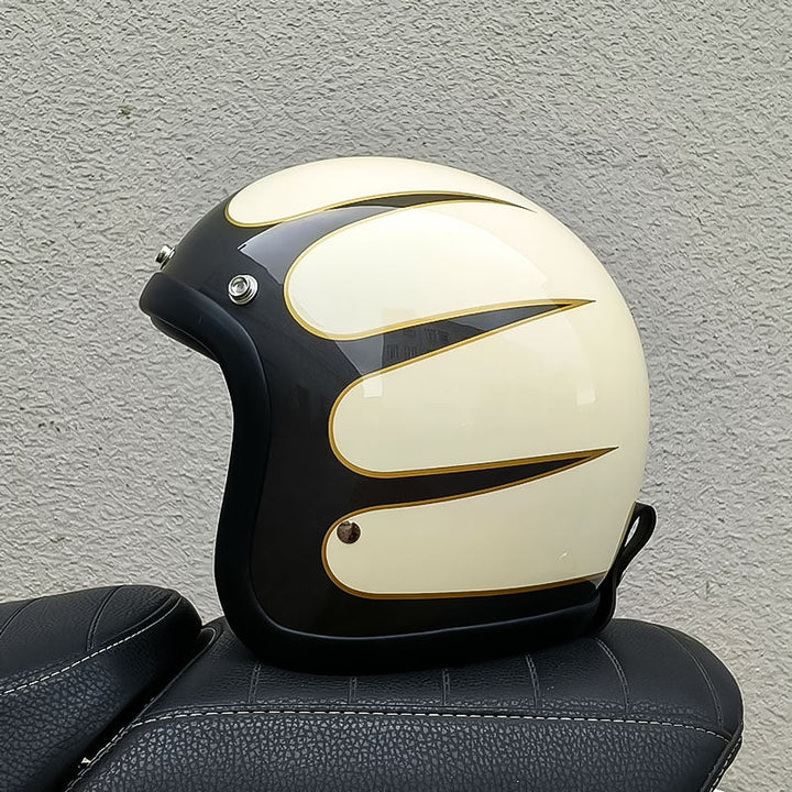 Unisex Motorcycle Helmet Vintage Style DOT ECE Certified
