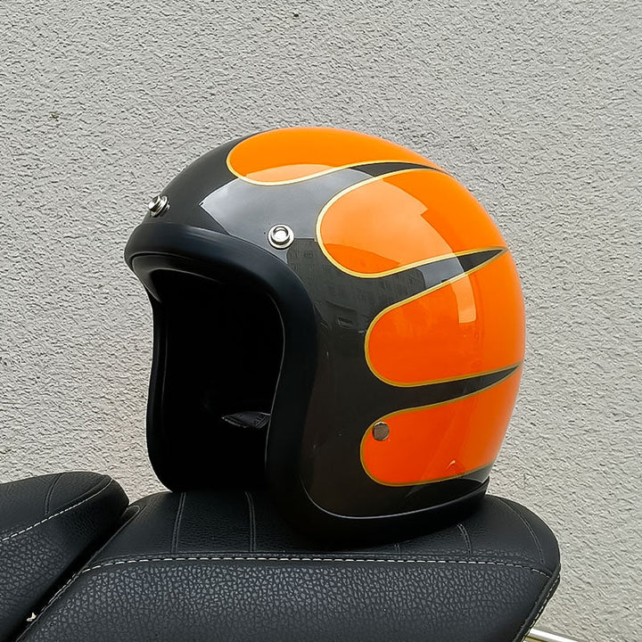 Unisex Motorcycle Helmet Vintage Style DOT ECE Certified