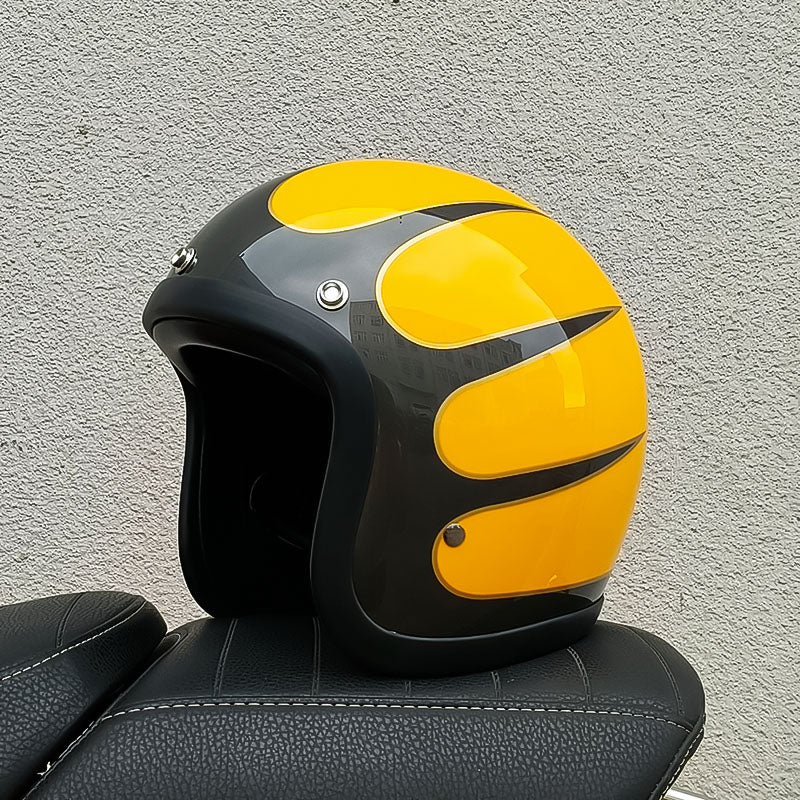 Unisex Motorcycle Helmet Vintage Style DOT ECE Certified