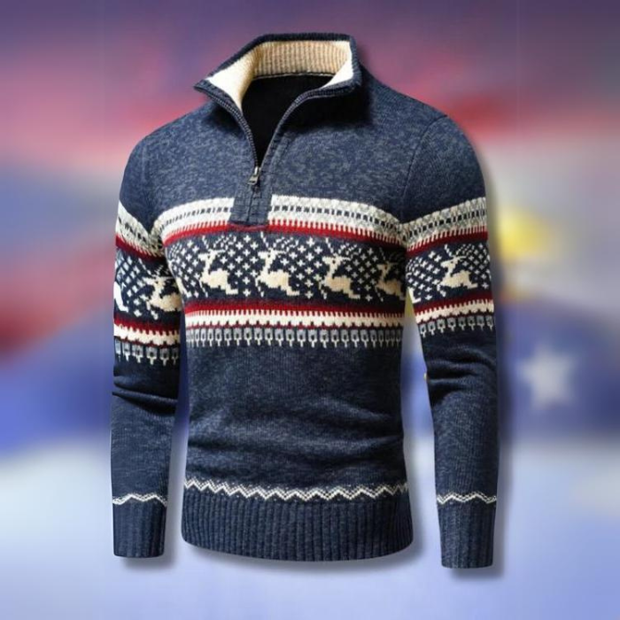 Mens Sweater Cable Knit Classic Fit - BritishMode