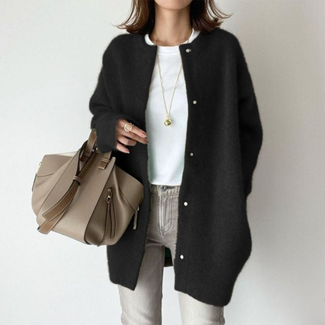 Womens Knit Cardigan Elegant Fit