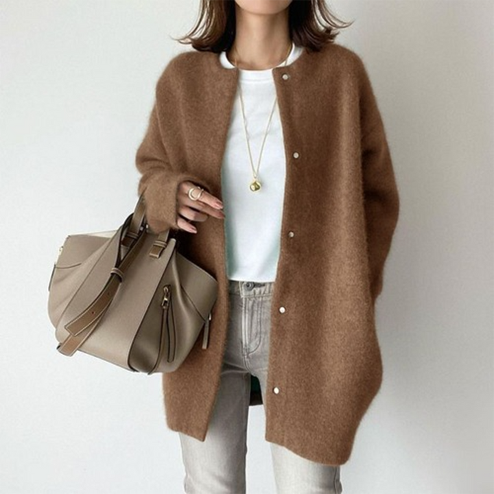 Womens Knit Cardigan Elegant Fit
