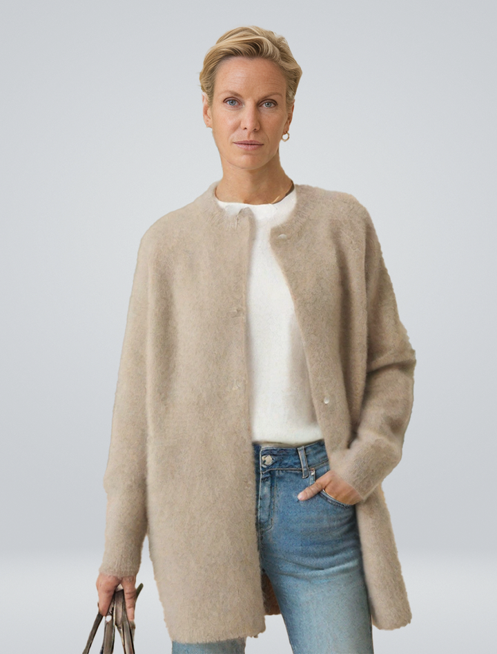 Womens Knit Cardigan Elegant Fit
