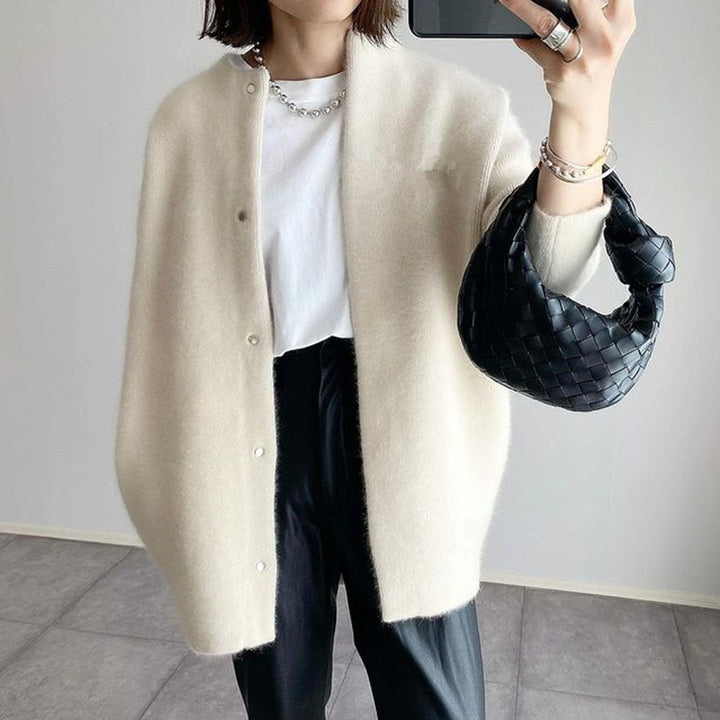 Womens Knit Cardigan Elegant Fit