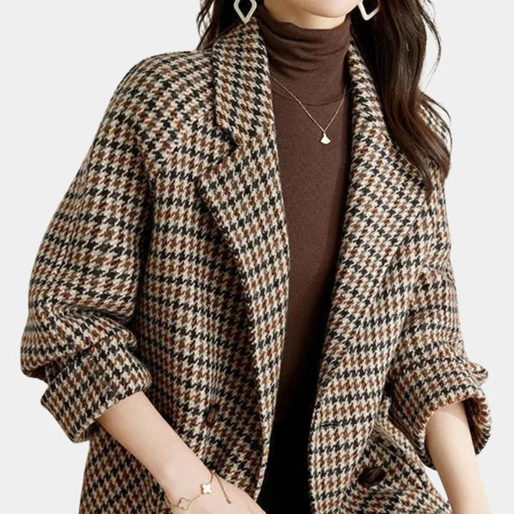 Womens Wool Winter Coat Two-Button Classic Fit