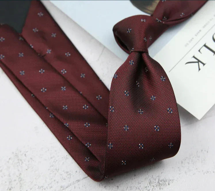 Mens Neckties Striped and Dotted Formal Business Style
