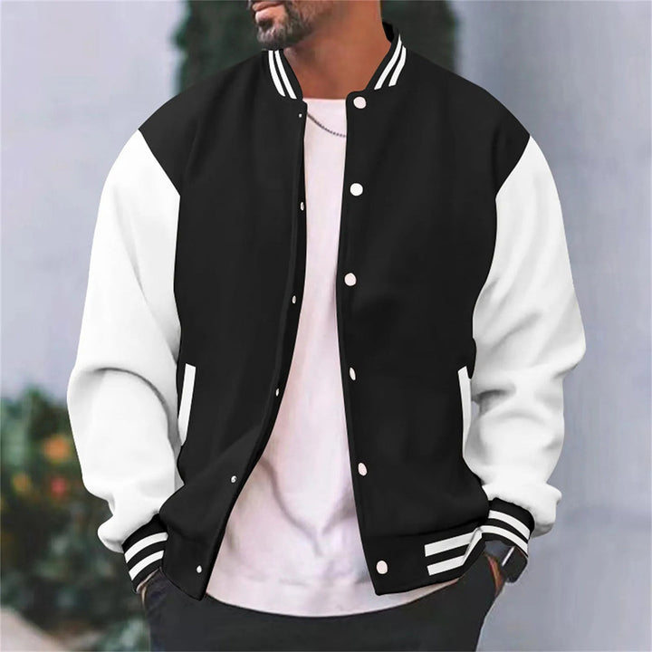 Mens Varsity Jacket Wool Blend Classic Fit - BritishMode