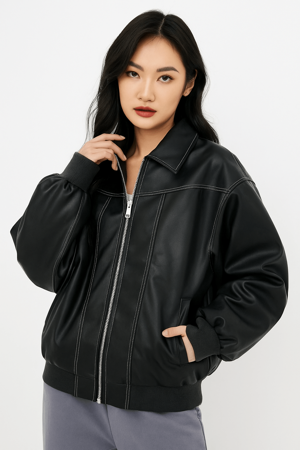 Womens Oversized Winter Jacket Insulated Warm Fit