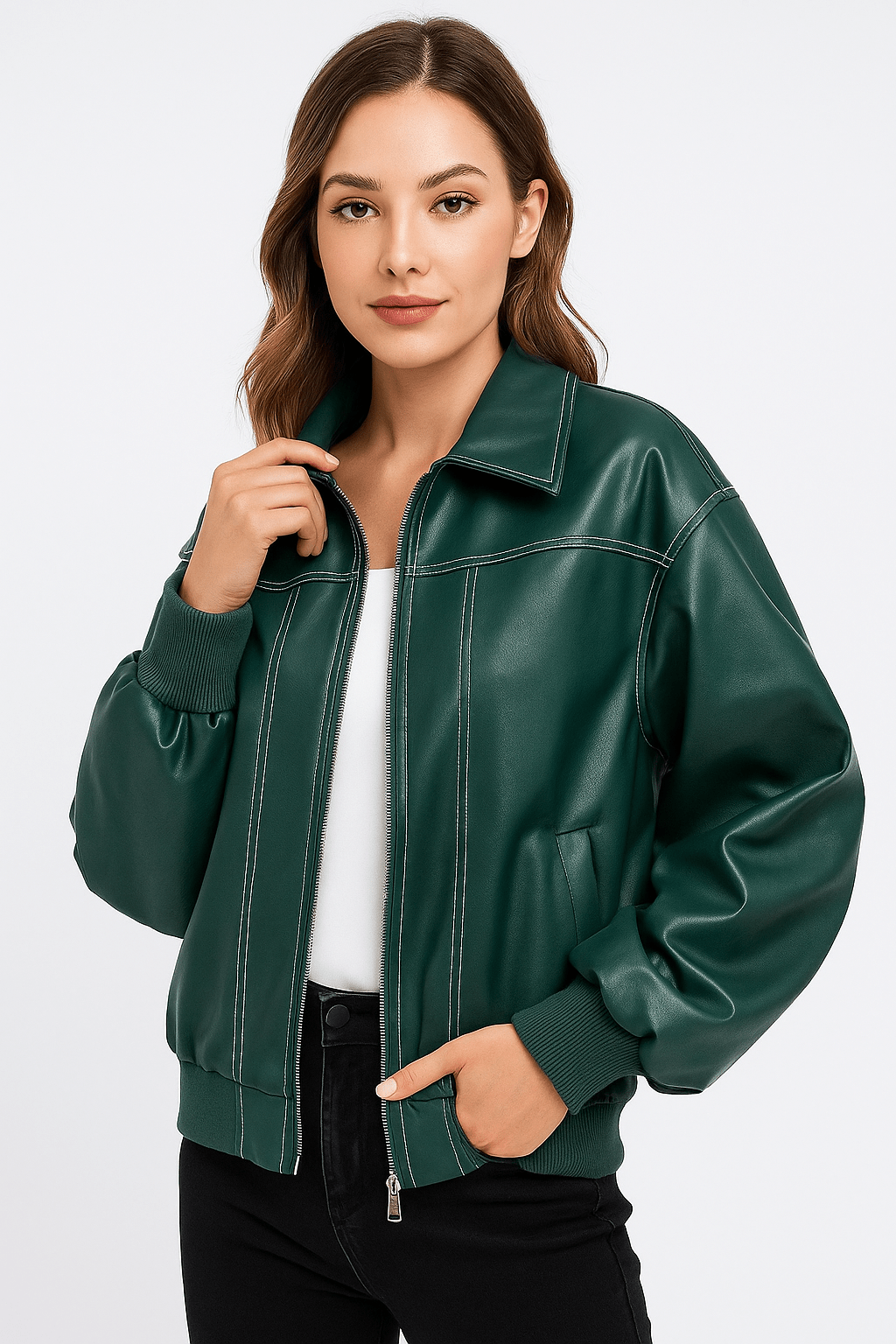 Womens Oversized Winter Jacket Insulated Warm Fit