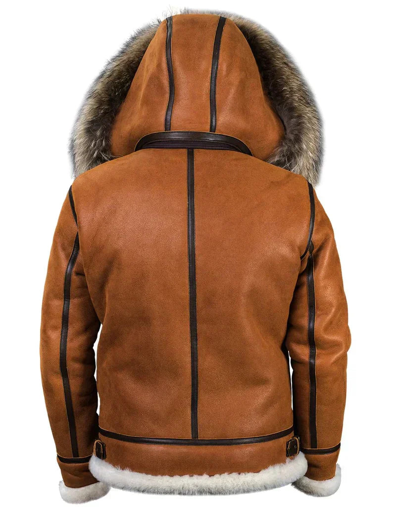 Womens Coat with Fur Trim Hood Thick Insulated Warm Fit