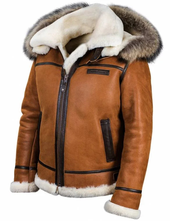 Womens Coat with Fur Trim Hood Thick Insulated Warm Fit - BritishMode