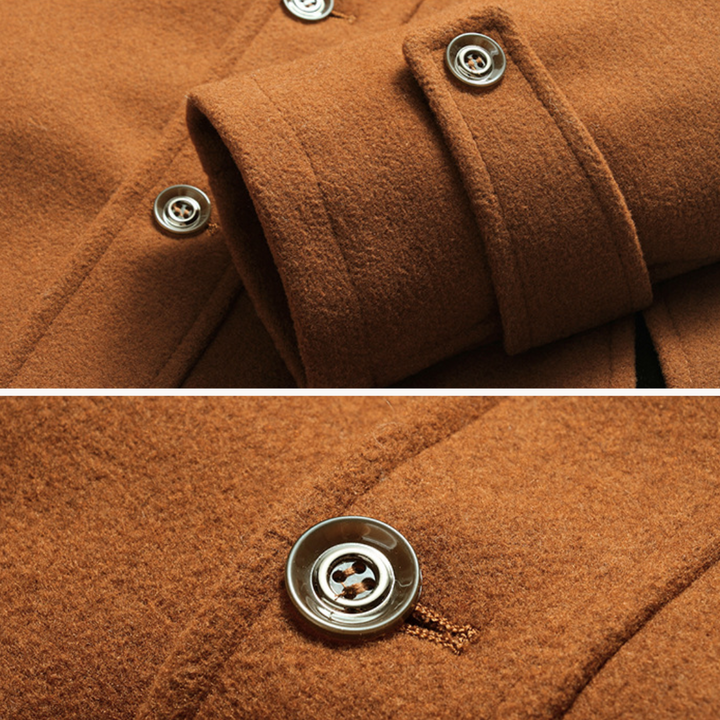 Mens Military Coat Structured Fit Layering Support