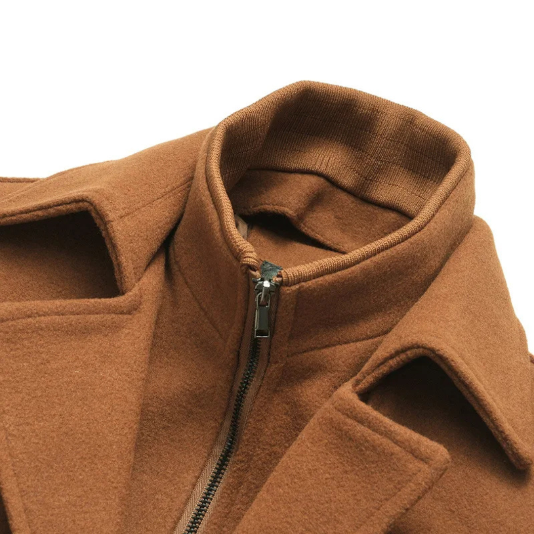 Mens Military Coat Structured Fit Layering Support