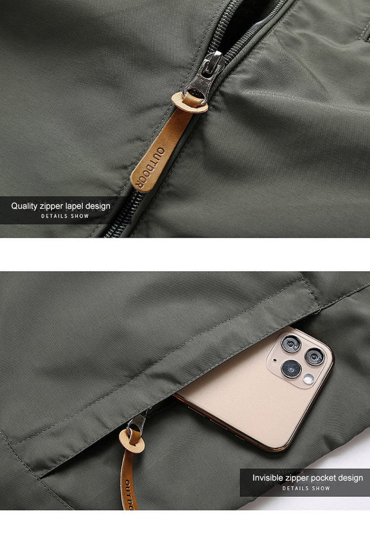 Unisex Softshell Coat Wind-Resistant Water-Repellent