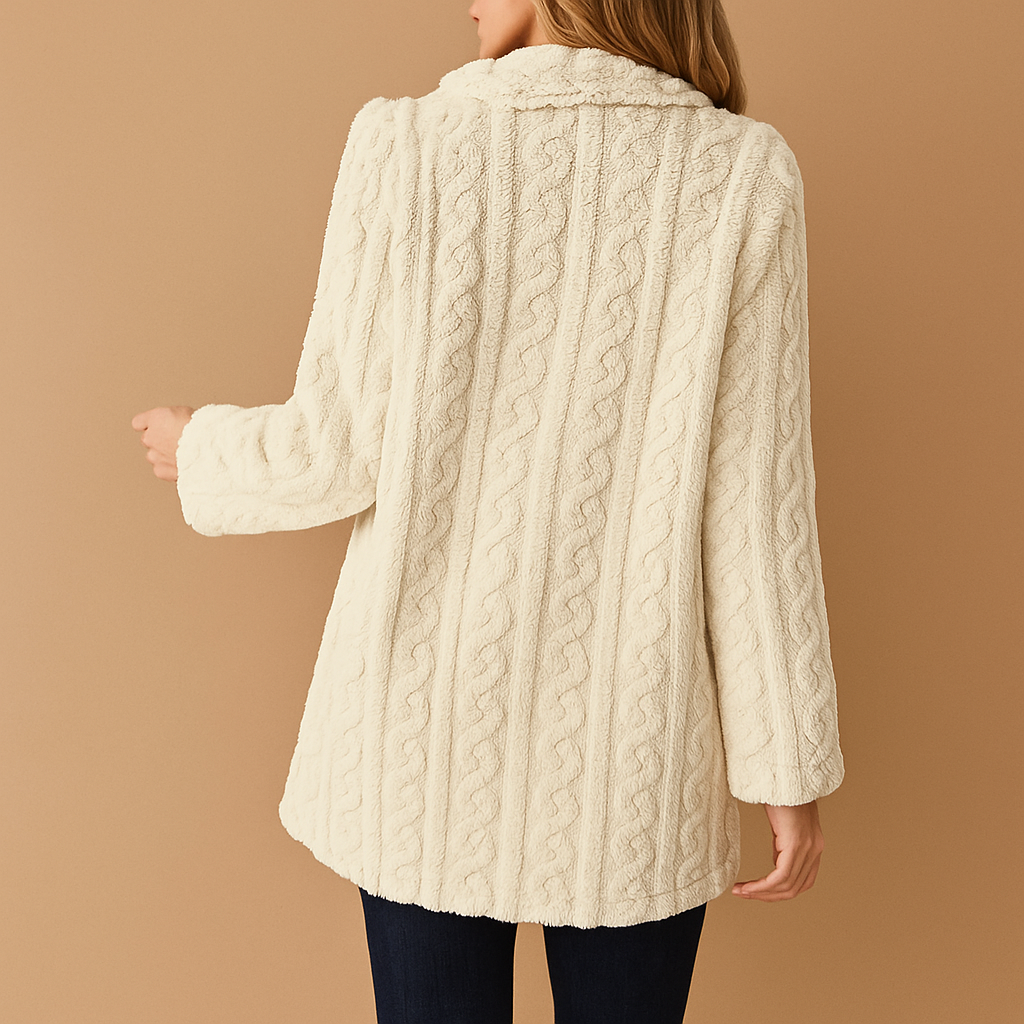 Womens Coat Polyester Blend Structured Silhouette Warm Lining