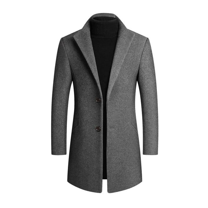 Mens Dress Coat Tailored Fit Slim Style