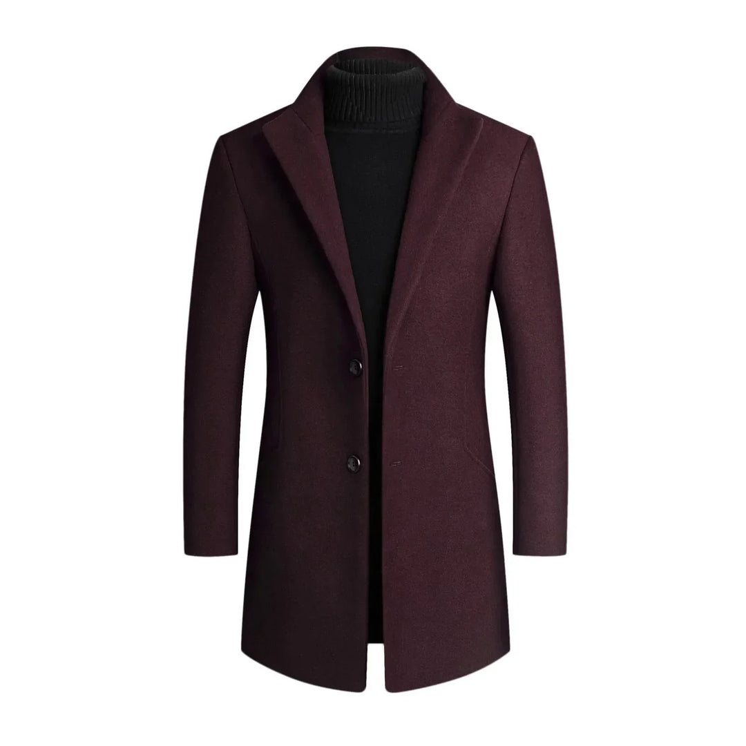 Mens Dress Coat Tailored Fit Slim Style
