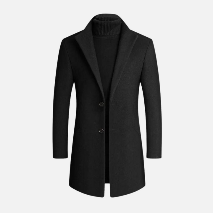 Mens Dress Coat Tailored Fit Slim Style - BritishMode