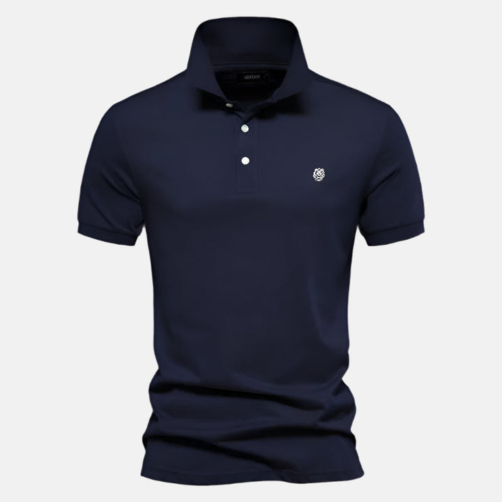 Mens Polo Shirt Cotton Breathable Short Sleeve Classic Fit
