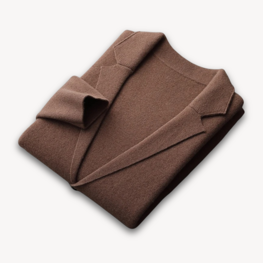 Mens Casual Blazer Cashmere Wool Blend Lightweight