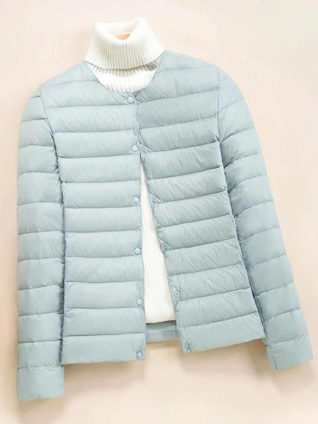 Womens Lightweight Down Jacket Quilted Slim Fit - BritishMode