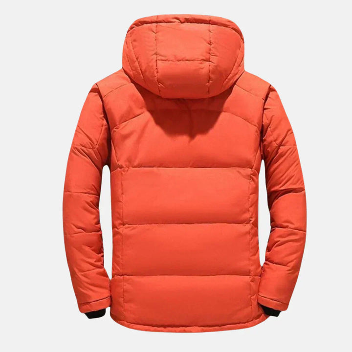 Mens Hooded Winter Parka Heavy Duty Insulated