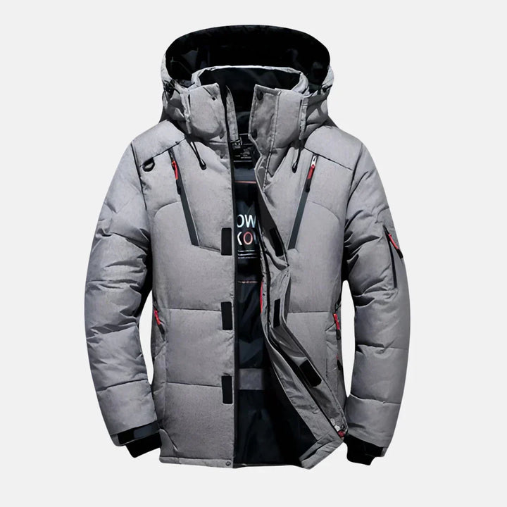 Mens Hooded Winter Parka Heavy Duty Insulated
