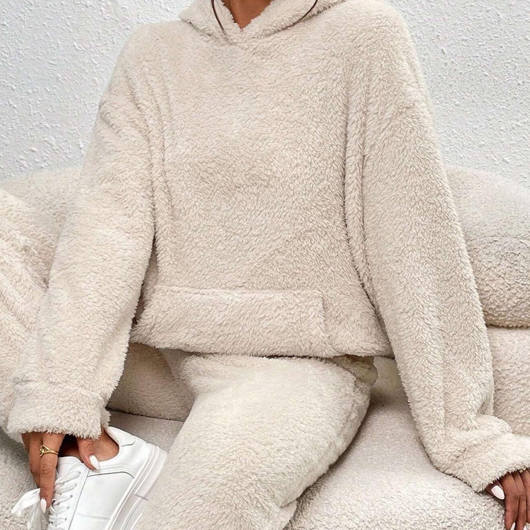 Unisex Hoodie and Sweatpants Set Soft Plush Comfortable Fit - BritishMode