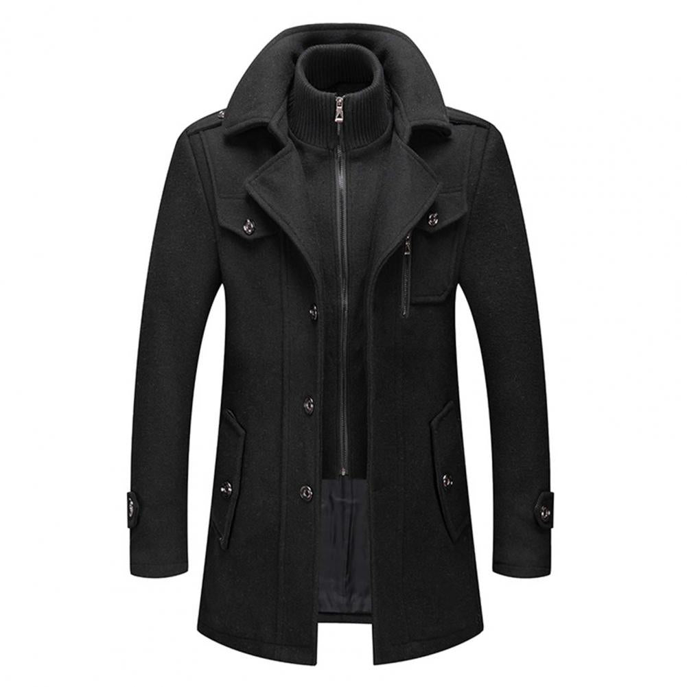 Mens Two-Piece Winter Coat Stylish Fit - BritishMode