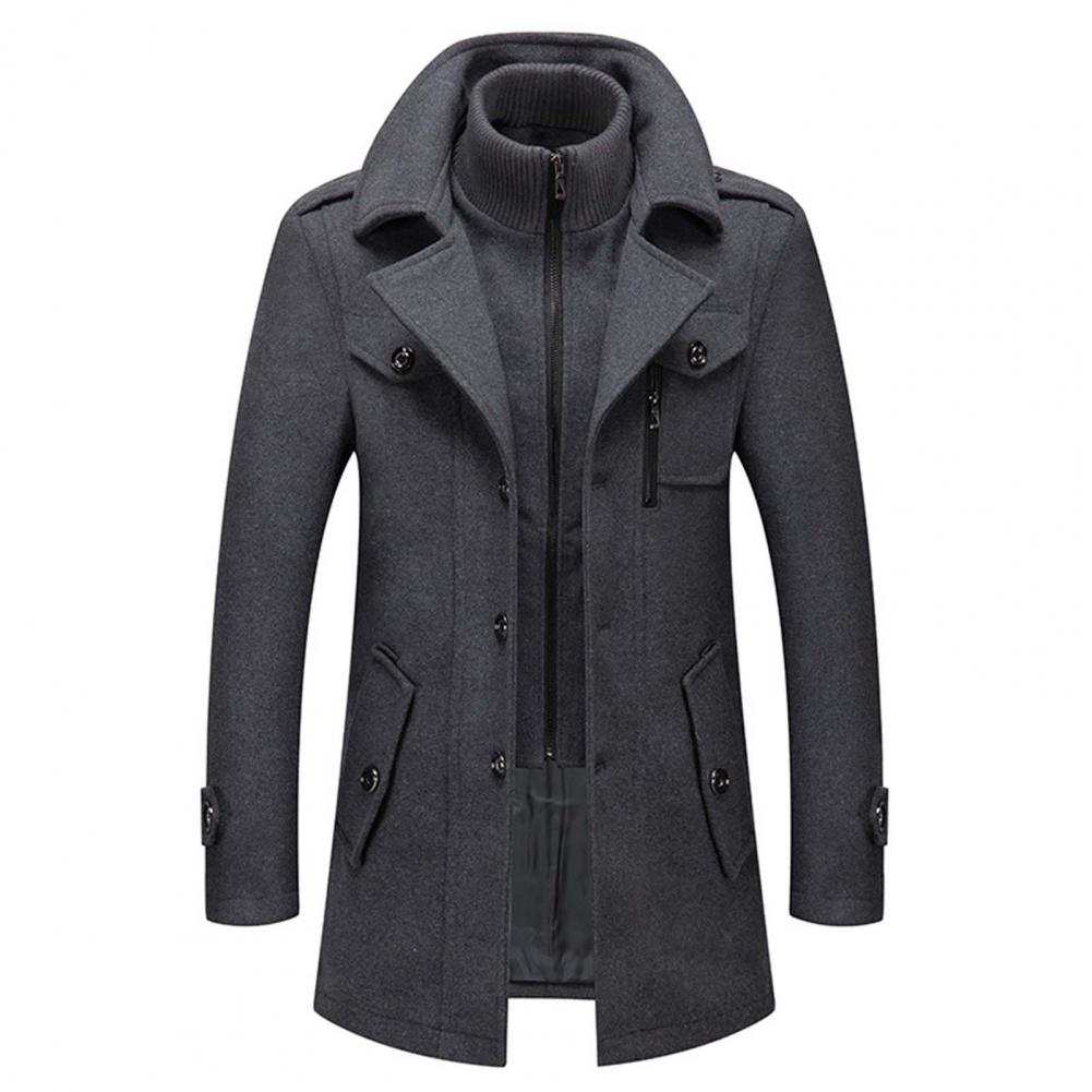 Mens Two-Piece Winter Coat Stylish Fit