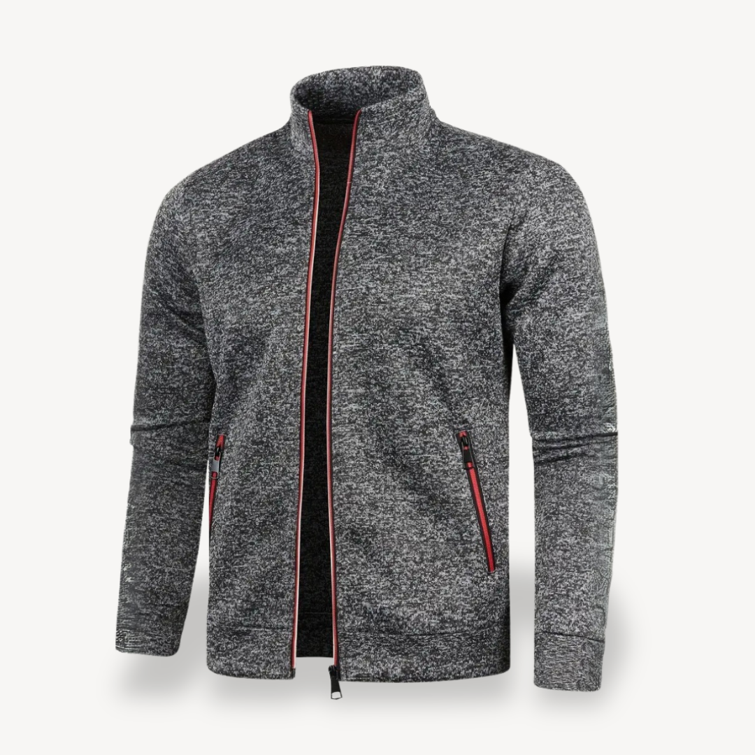 Mens Track Jacket with Zipper Front