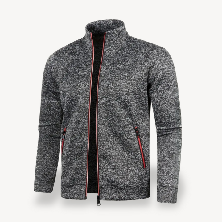 Mens Track Jacket with Zipper Front