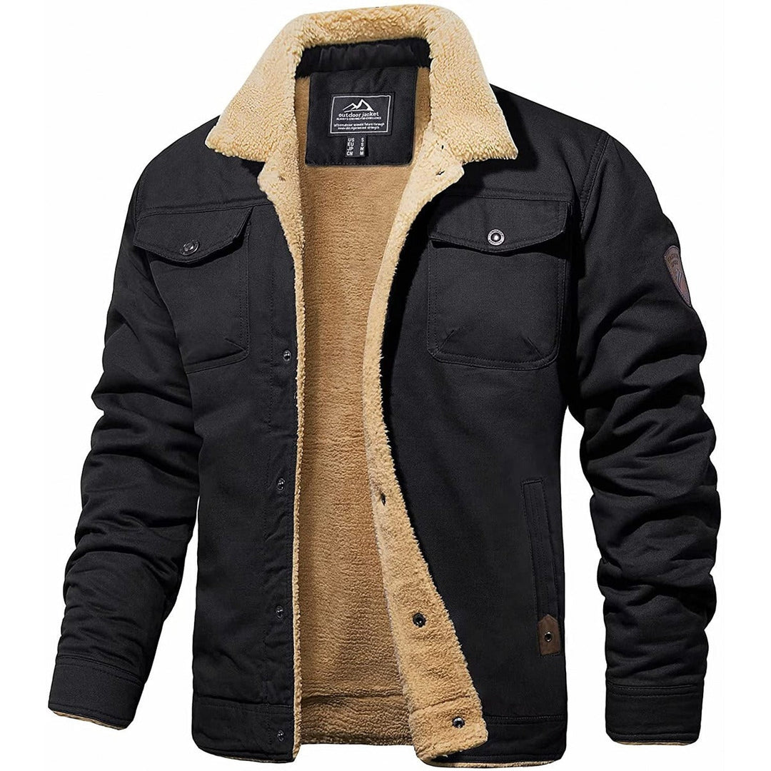 Mens Winter Coat Insulated Fleece Warm Fit - BritishMode
