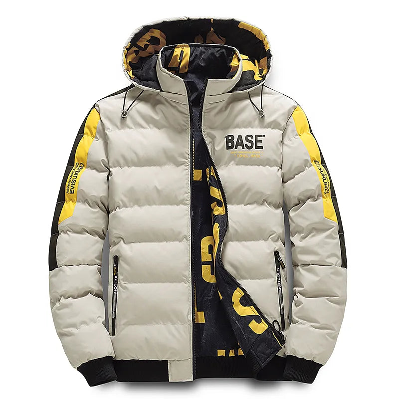 Mens Winter Jacket Padded Warm Fit