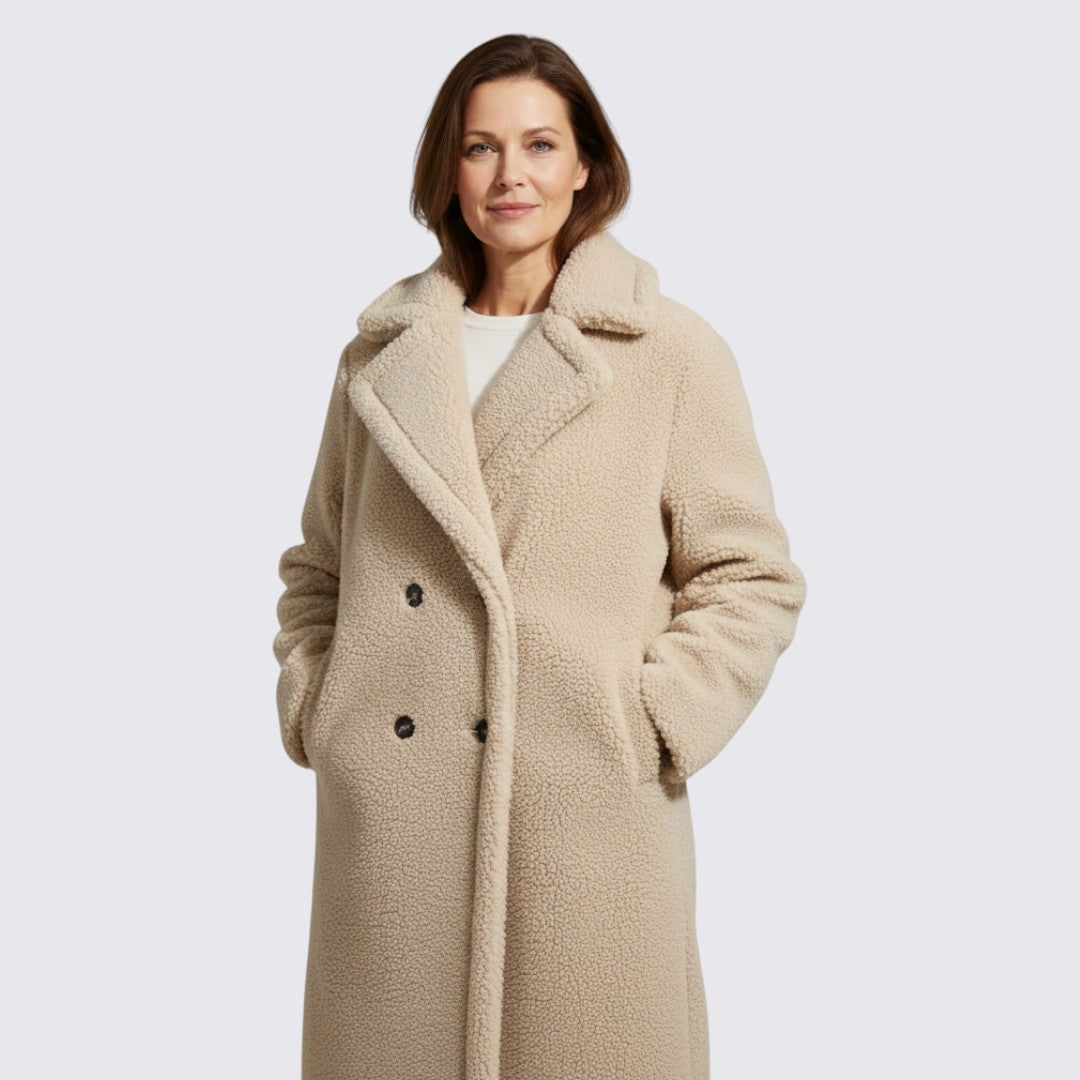 Womens Long Teddy Coat Soft Plush - BritishMode