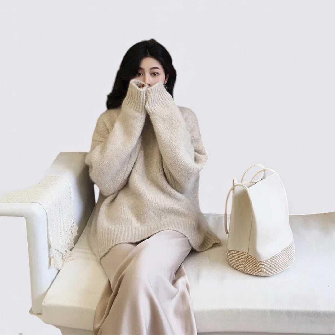 Womens Oversized Sweater Long Sleeve Relaxed Fit
