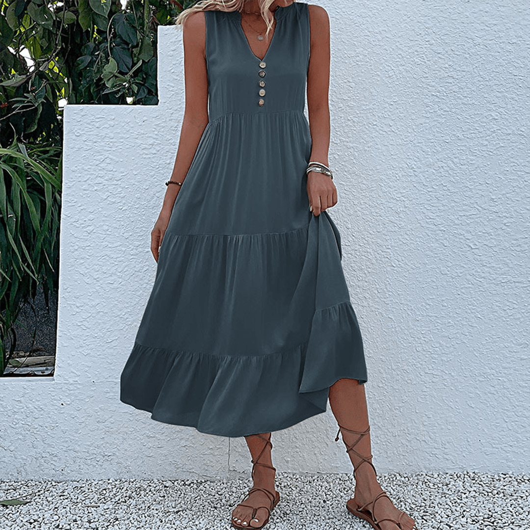 Womens Midi Dress Casual Chic Style