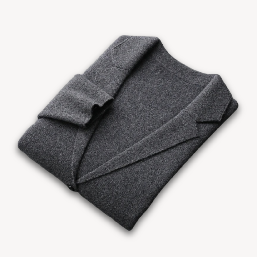 Mens Casual Blazer Cashmere Wool Blend Lightweight