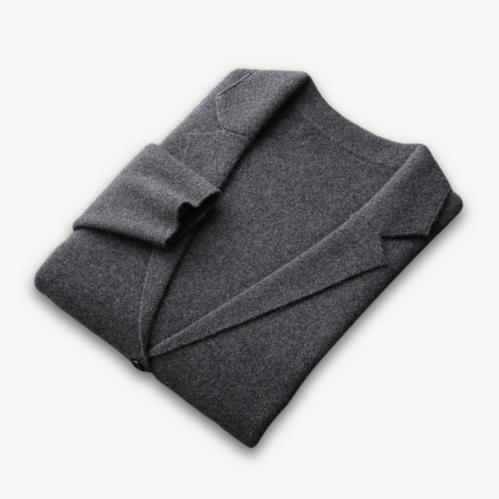 Mens Casual Blazer Cashmere Wool Blend Lightweight
