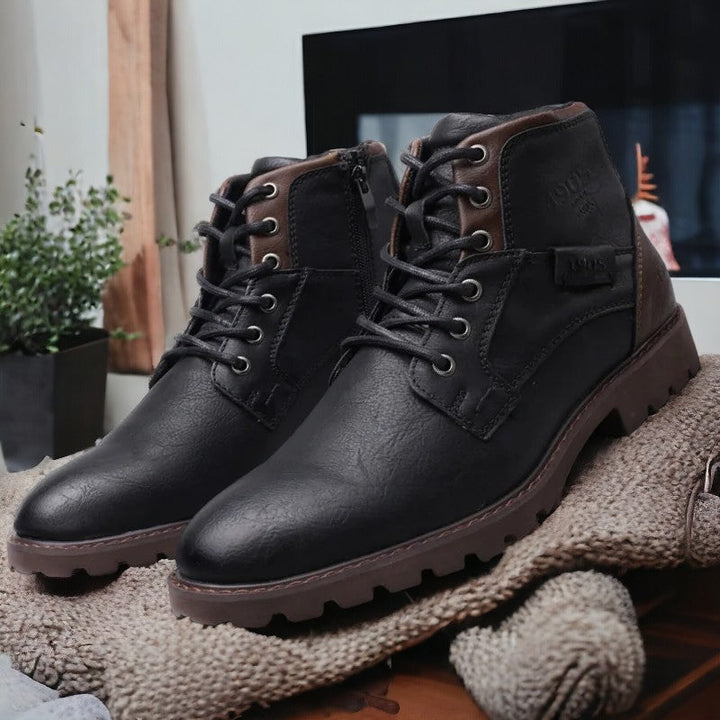 Mens Outdoor Ankle Boots with Non-Slip Sole - BritishMode