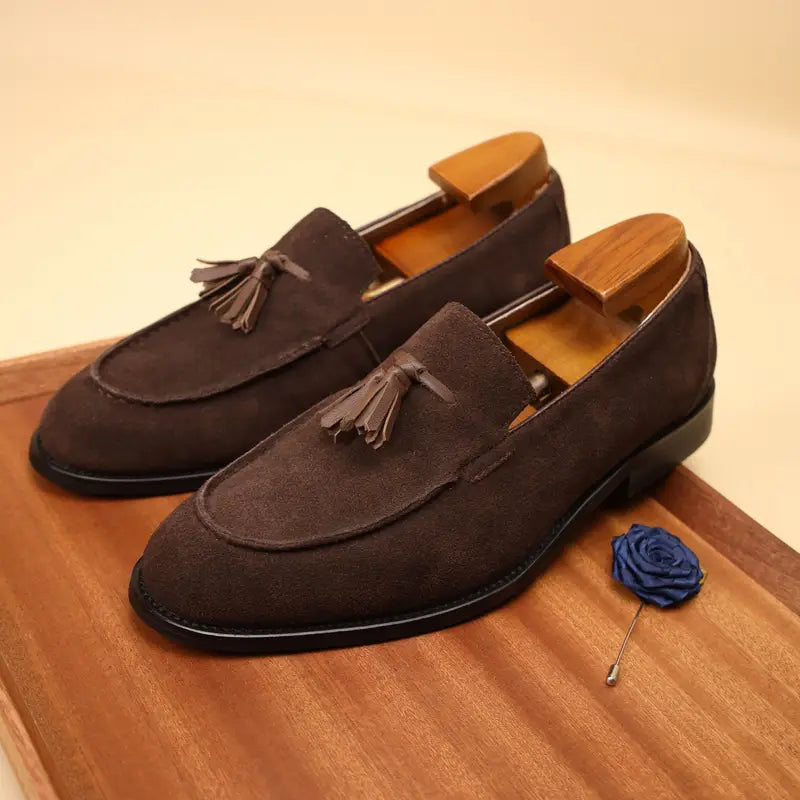 Mens Leather Loafers Slip-On - BritishMode