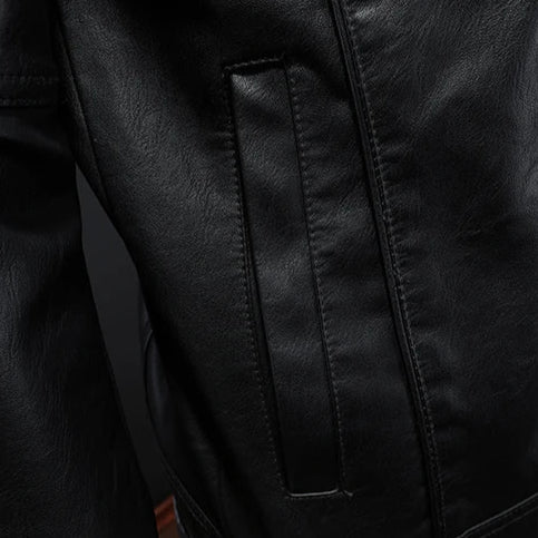 Mens Leather Rider Jacket Fit